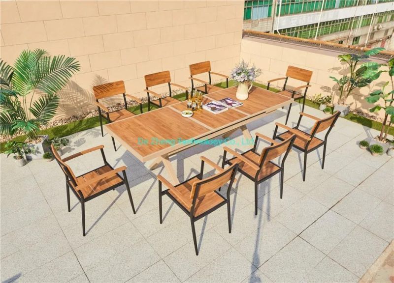 Commercial Furniture Rectangle Polywood Extendable Table Restaurant Dining Table Furniture