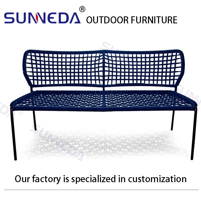 Modern Outdoor Comfortable Corner Simple Chair with Waterproof Cushion