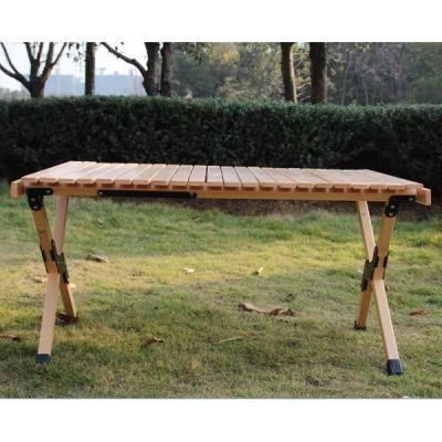 Manufacturers New Lightweight Outdoor Rectangle Table Easy Folding Egg Roll Camping Table