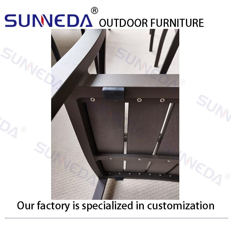 Garden Sets Leisure Furniture Outdoor Painting Aluminum Chair with Table