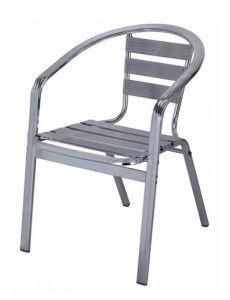 Outdoor Camping Furniture Garden Aluminum Shining Bistro Stack Chair Assembly