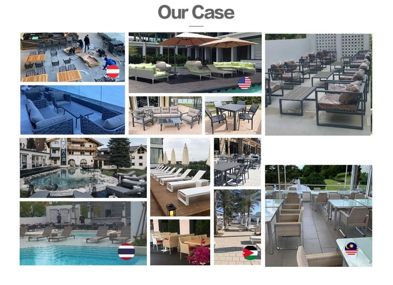 Big Loading Capacity Outdoor Furniture Polyester Rope Patio Sofa Chair Garden Set Furniture