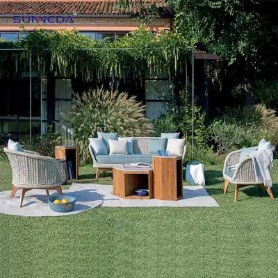 Leisure Rope Garden Gazebo Sofa Love Seat Outdoor Furniture