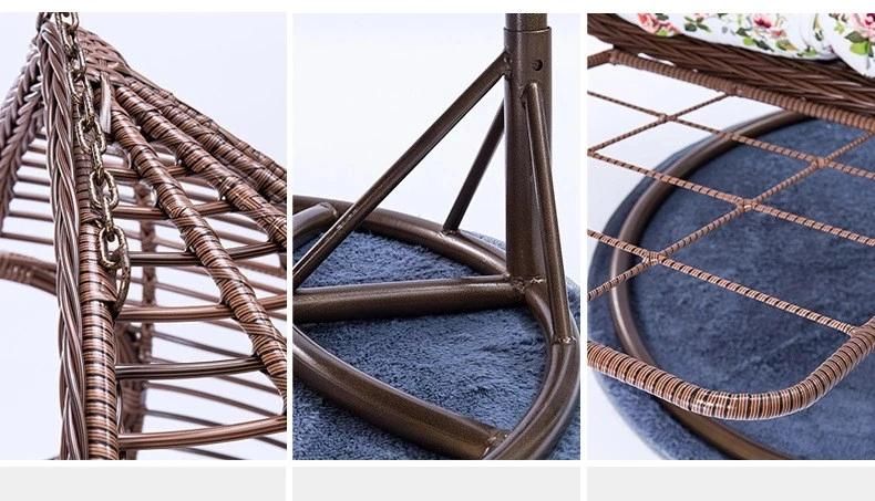 Wholesale Customized Wicker Rattan Patio Leisure Hotel Egg Swing Chair