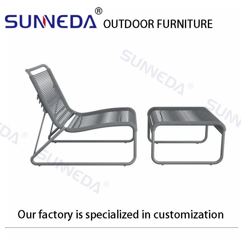 Contemporary Garden Patio Leisure Outdoor Aluminum Frame Comfortable Chair
