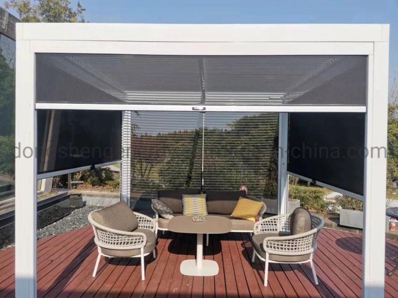 Aluminum Bioclimatic Pergola with Zipscreen System