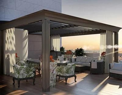 Modern Garden Waterproof Custom Bioclimatic Aluminium Pergola