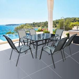 Popular Outdoor Patio Furniture Set Villa Swimming Pool Side Dining Table and Chair