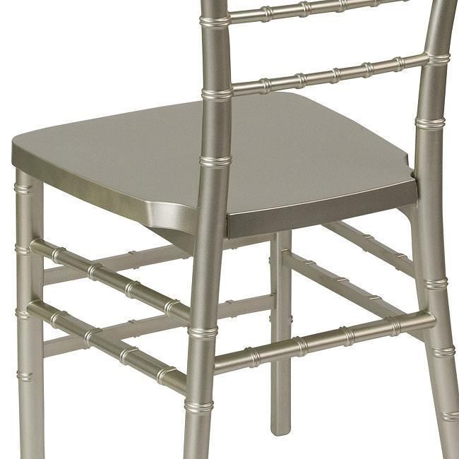 Metal Resin Silver Stackable Tiffany Chiavari Chairs for Wedding Party