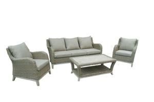 Outdoor Garden Rattan Wicker Furniture Modern Conversation Sofa Set