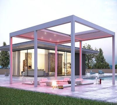 Free-Standing Waterproof Aluminum Gazebo with LED Lighting