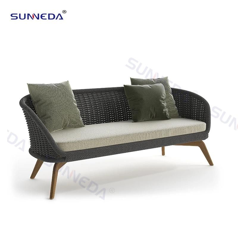 Leisure Rope Garden Gazebo Sofa Love Seat Outdoor Furniture