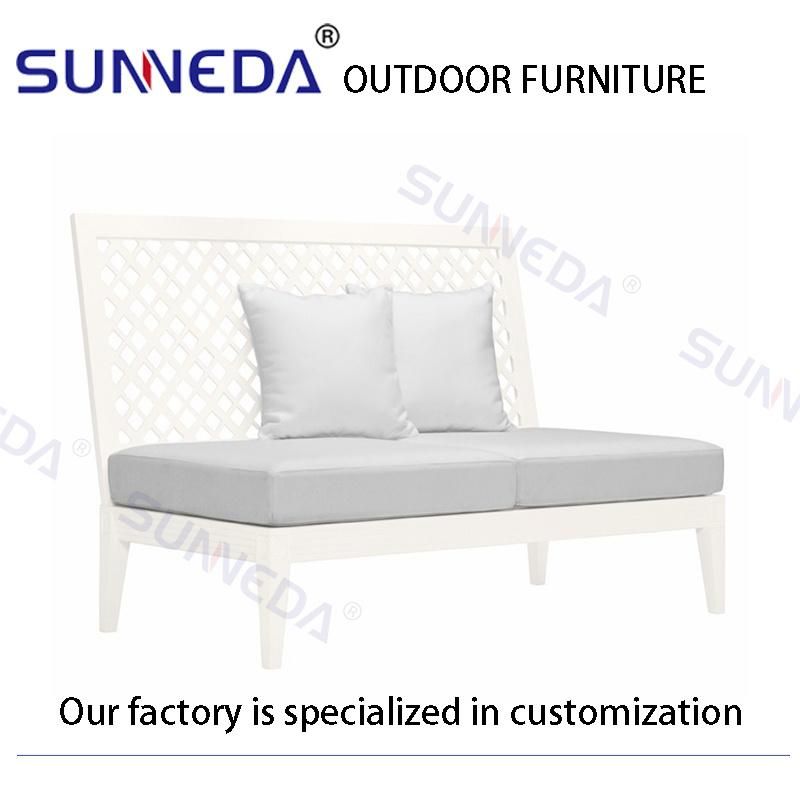 Popular Sectional Comfortable Durable Aluminium Alloy Foam Sofa Outdoor Furniture