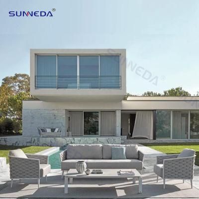 Webbing Aluminum Sofa Set Leisure Outdoor Furniture
