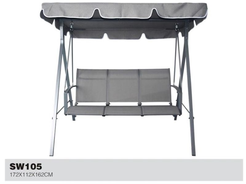 Three Seat Textilene Swing Chair