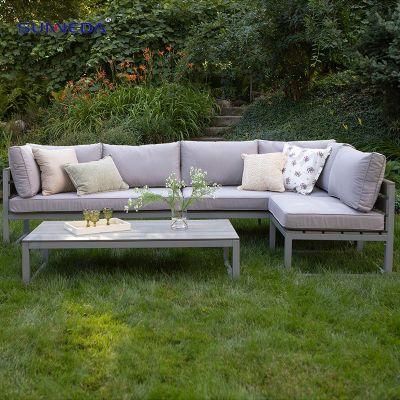 Aluminum Outdoor Sofa with Coffee Table Set Garden Furniture