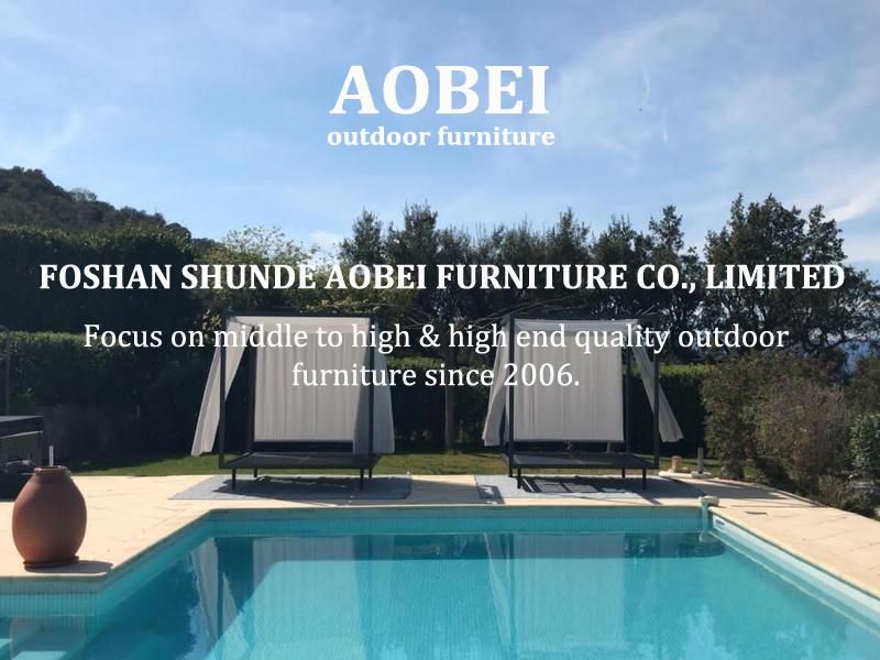 Modern Garden Patio Hotel Resort Home Outdoor Furniture Sun Lounger Beach Chair Sunbed with Umbrella
