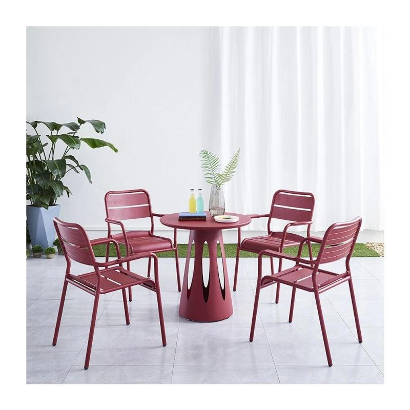 Hot Sale Modern Aluminum Anti-Rusty Outdoor Table