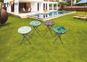 outdoor Garden Furniture Round Printed Folding Table