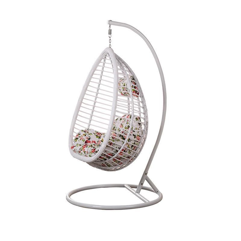 Comfortable Wicker Rattan Hanging Outdoor Garden Headrest Swing Wholesale Chair