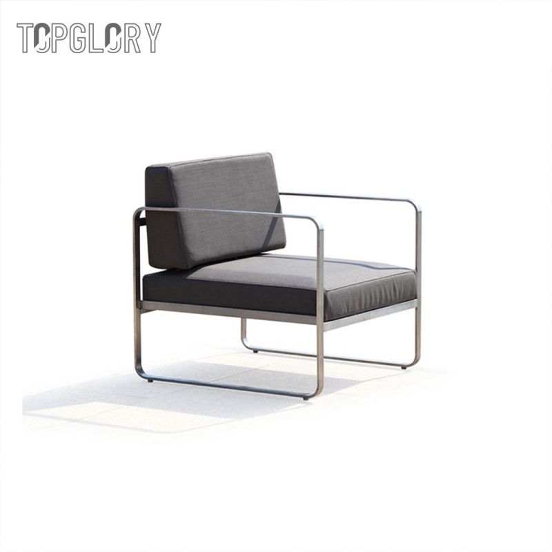 Modern Hotel Resorts Wooden Metal Outdoor Garden Patio Bistro Home Furniture Sofa Set