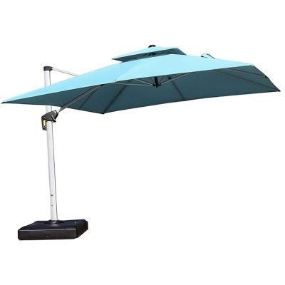 Wholesale Waterproof Sun Umbrella Square Double Tops Patio Umbrella