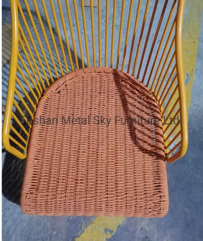 Outdoor Hotel Restaurant Villa Patio Garden Wicker Rattan Rope Aluminum Sofa