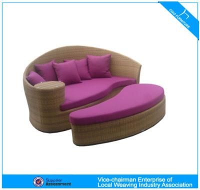 F-Top Quality Outdoor Rattan Sunbed (Fl015+FO016)