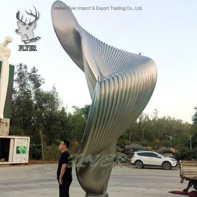 City Outdoor Large New Concept Mirror Polishing Stainless Steel Decoration