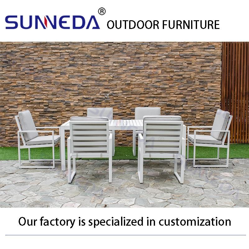 Garden Waterproof Rust-Proof Garden Luxury Chair Table Set Outdoor Furniture