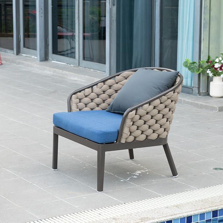 Modern Garden Furniture Outdoor Rope Sofa Set Used in Hotel Swimming Pool Side