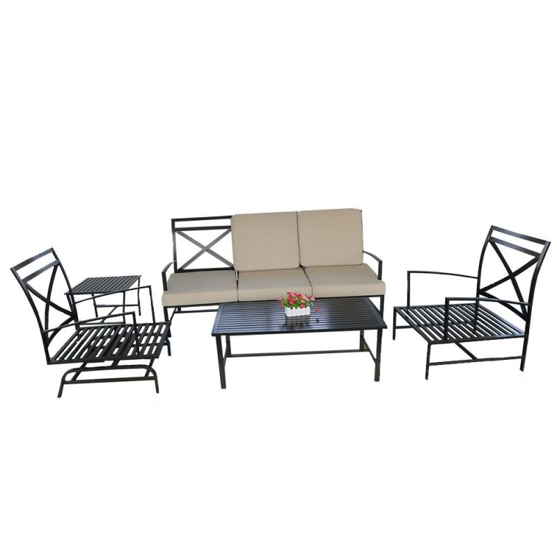 Cast Aluminum Garden BBQ Table Patio Grill Table Set BBQ Table