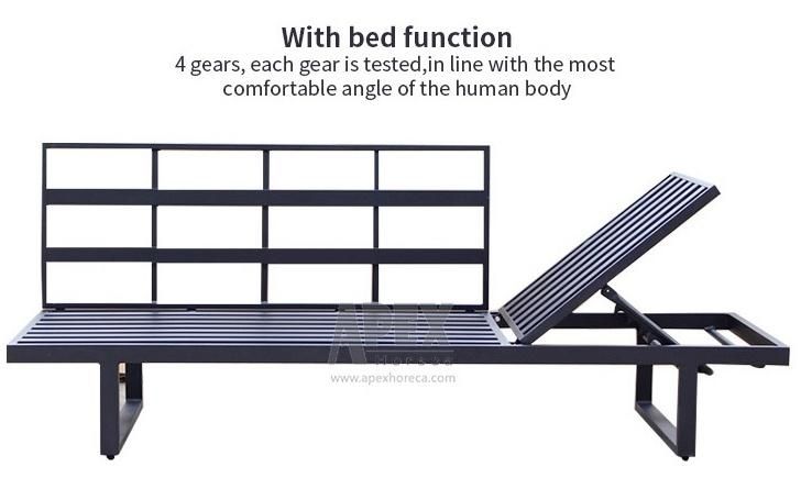 Wholesale Sectional Garden Sofa Patio Outdoor Furniture with Sunbed Function