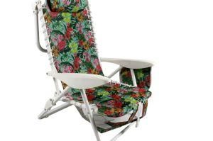 Canvas Chair High Back Adjustable Camping Garden Chair