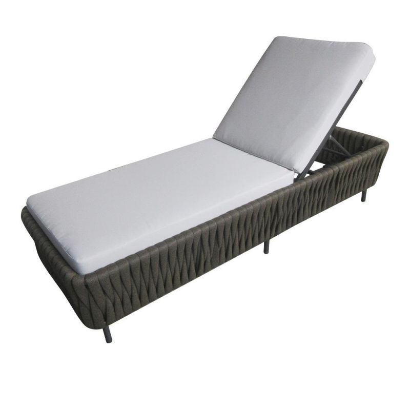 Outdoor Aluminum Frame Beach Pool Bed Sunbed Sun Lounger