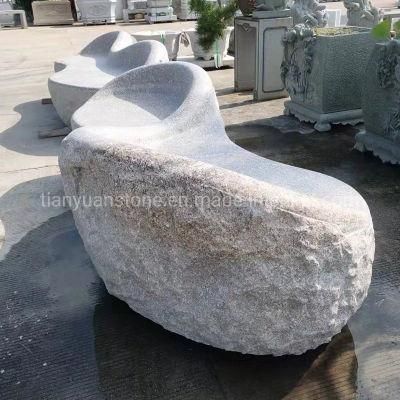 Natural Gold Yellow Granite Garden Stone Bench