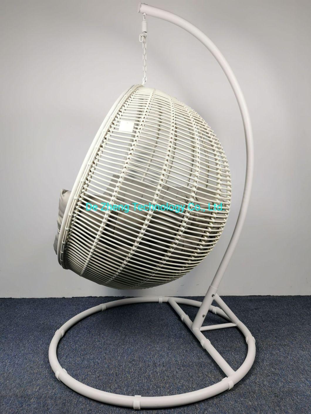 Hot Sale Luxury Design Waterproof Customized Round Shape Outdoor Rattan Swing Chair for Hotel Balcony