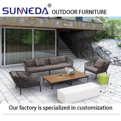 Outdoor Hotel Garden Project Furniture Rattan Woven Leisure Sofa