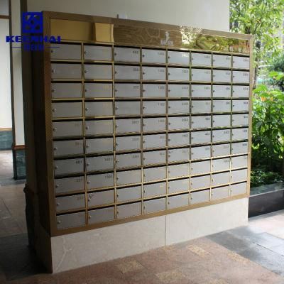 Wall Mounted Stainless Steel Mailbox for Apartment with Number