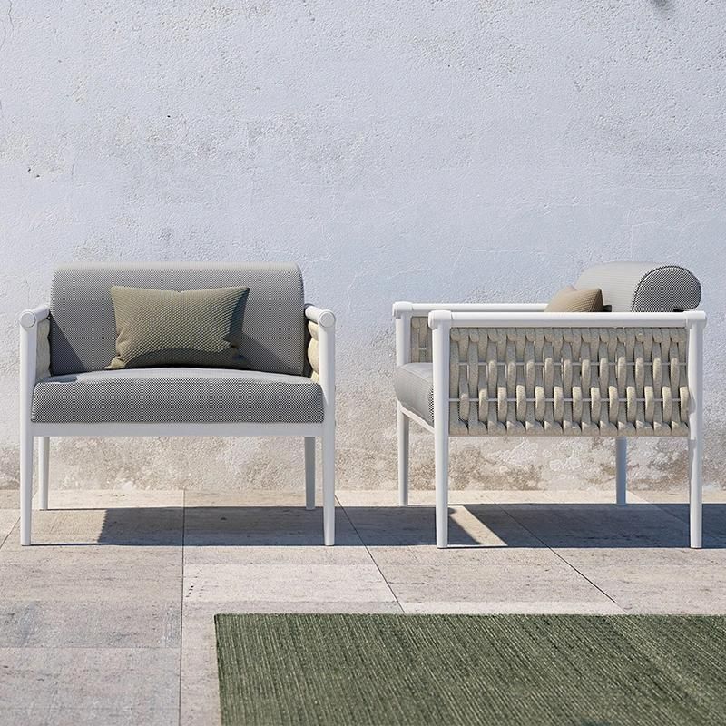 Outdoor Sofa Combination Villa Courtyard Garden Rattan Table and Chair