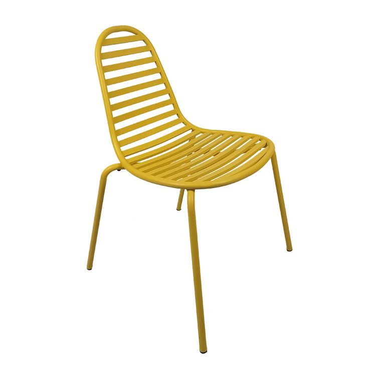 Modern Stylish Peanut Shape Outdoor Aluminum Leisure Garden Cafe Restaurant Bar Chair