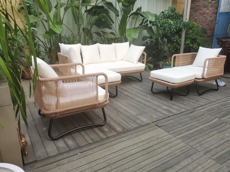Modern Garden Outdoor Wooden Custom Furniture Set Other Outdoor Patio Furniture Sofa Set