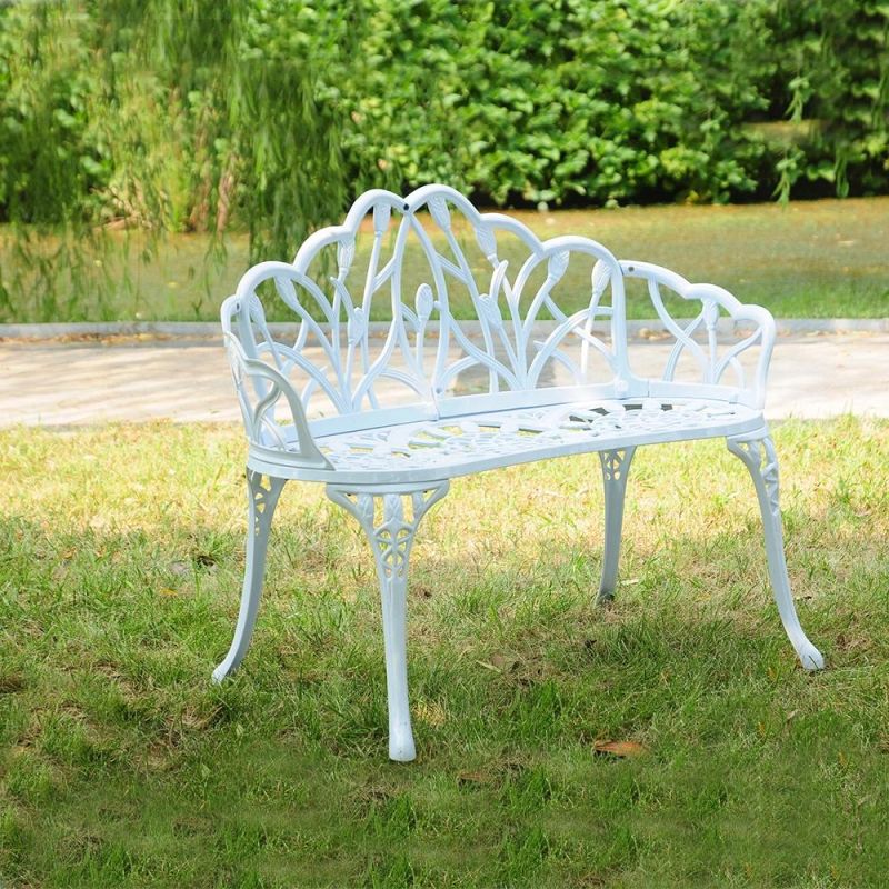 Customized Aluminum Garden Antique Concrete Bench Set