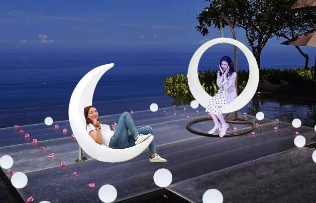 Color Changing Entertainment LED Patio Swings for Party Garden Shopping Mall