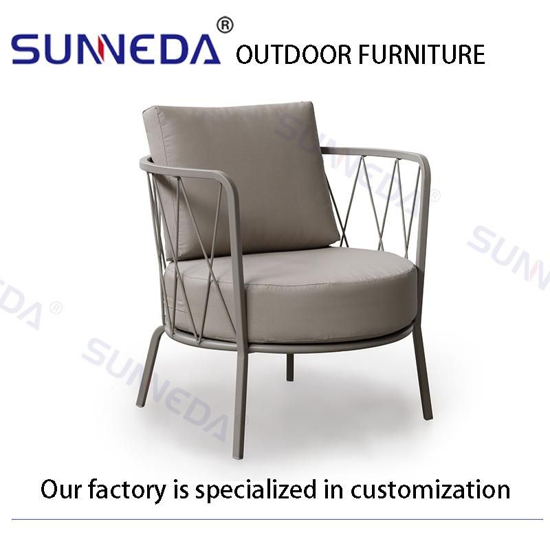 Aluminum Frame Outdoor Modern Leisure Garden Sofa Furnitures Leisure Home