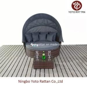Outdoor Rattan Big Daybed in Brown (1215)