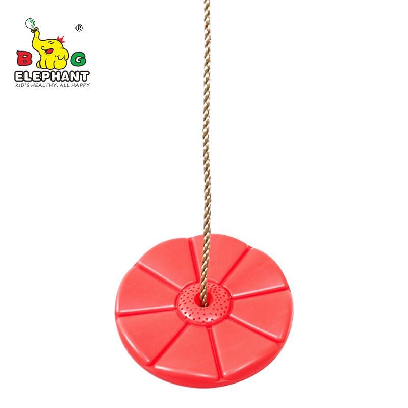 Plastic Round Disc Flower Tree Rope Swing for Kids