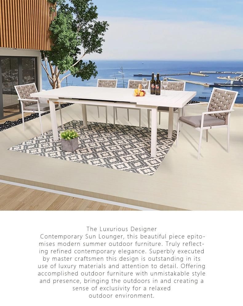 Brand or OEM Customized Foshan Table Rectangle Patio Dining Furniture