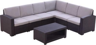 Luxury Corner Sofa Modern Design Rattan Garden Lounge Sofa Set