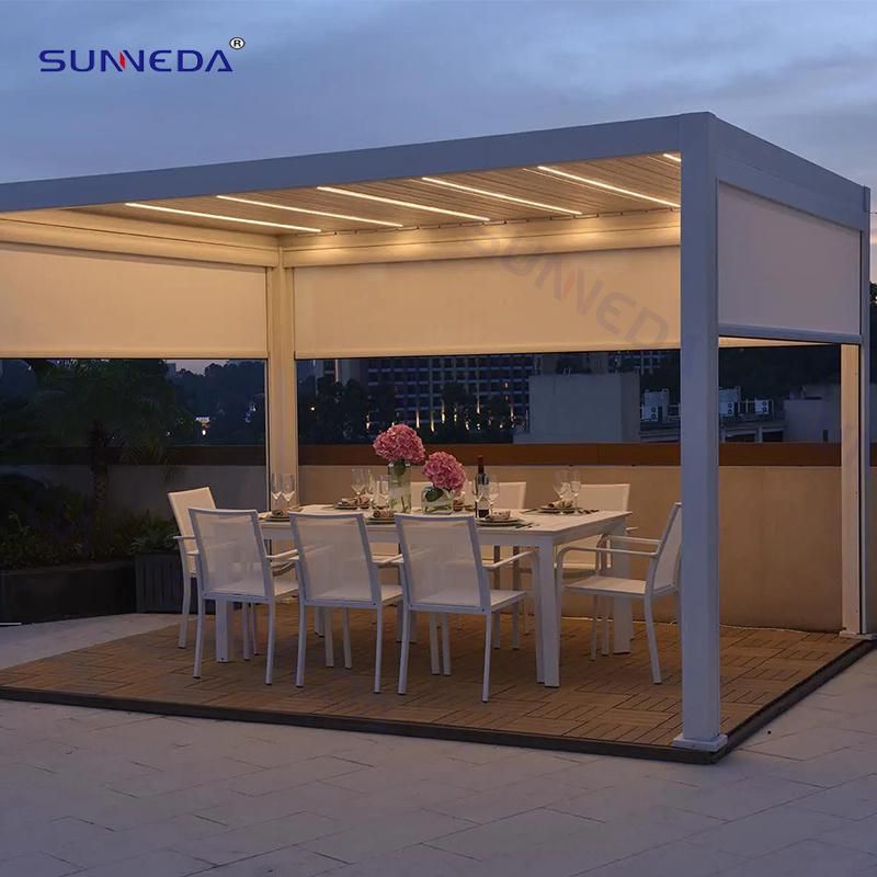 High Quality Aluminum Frame Gazebo Tarpaulin Cushion and Back Cushion Use Indoor Hotel Villa